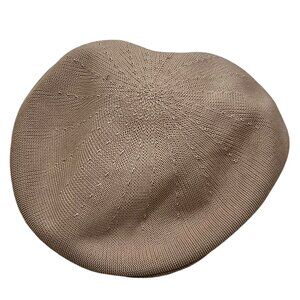 Country Gentleman Beige Beret Hat Made In USA XL 80% Polyester 20% Thermoplastic